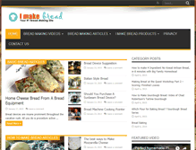 Tablet Screenshot of imakebread.com